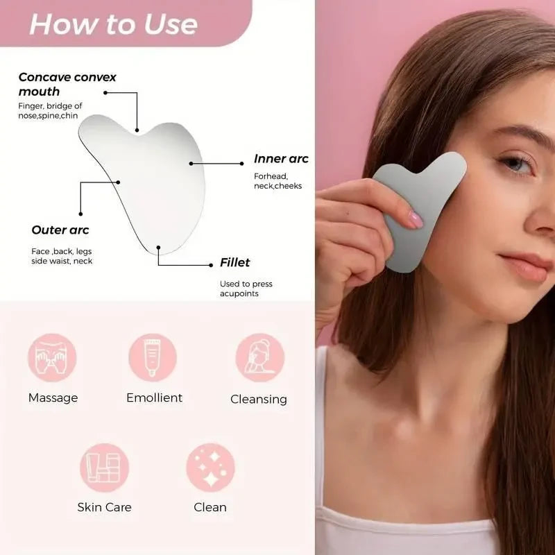 Silicone Ice Roller Gua Sha Set