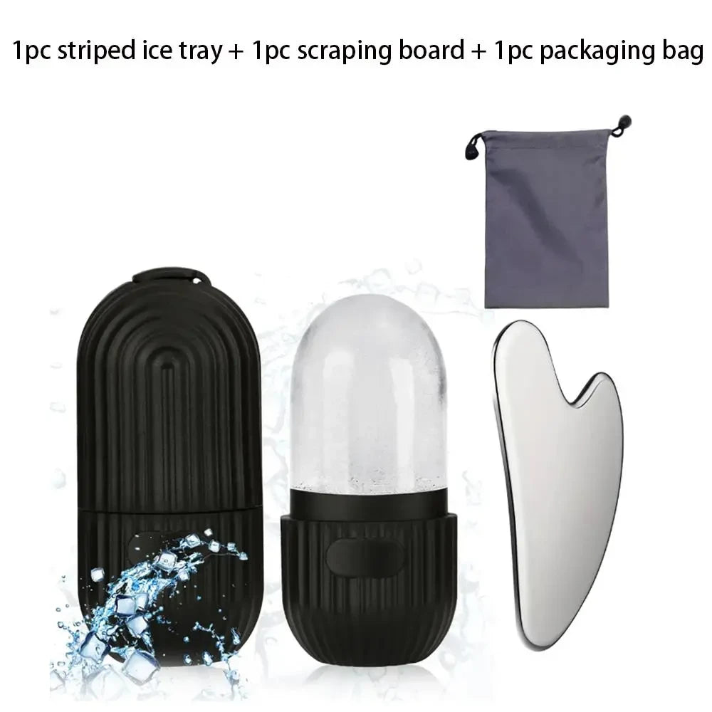 Silicone Ice Roller Gua Sha Set