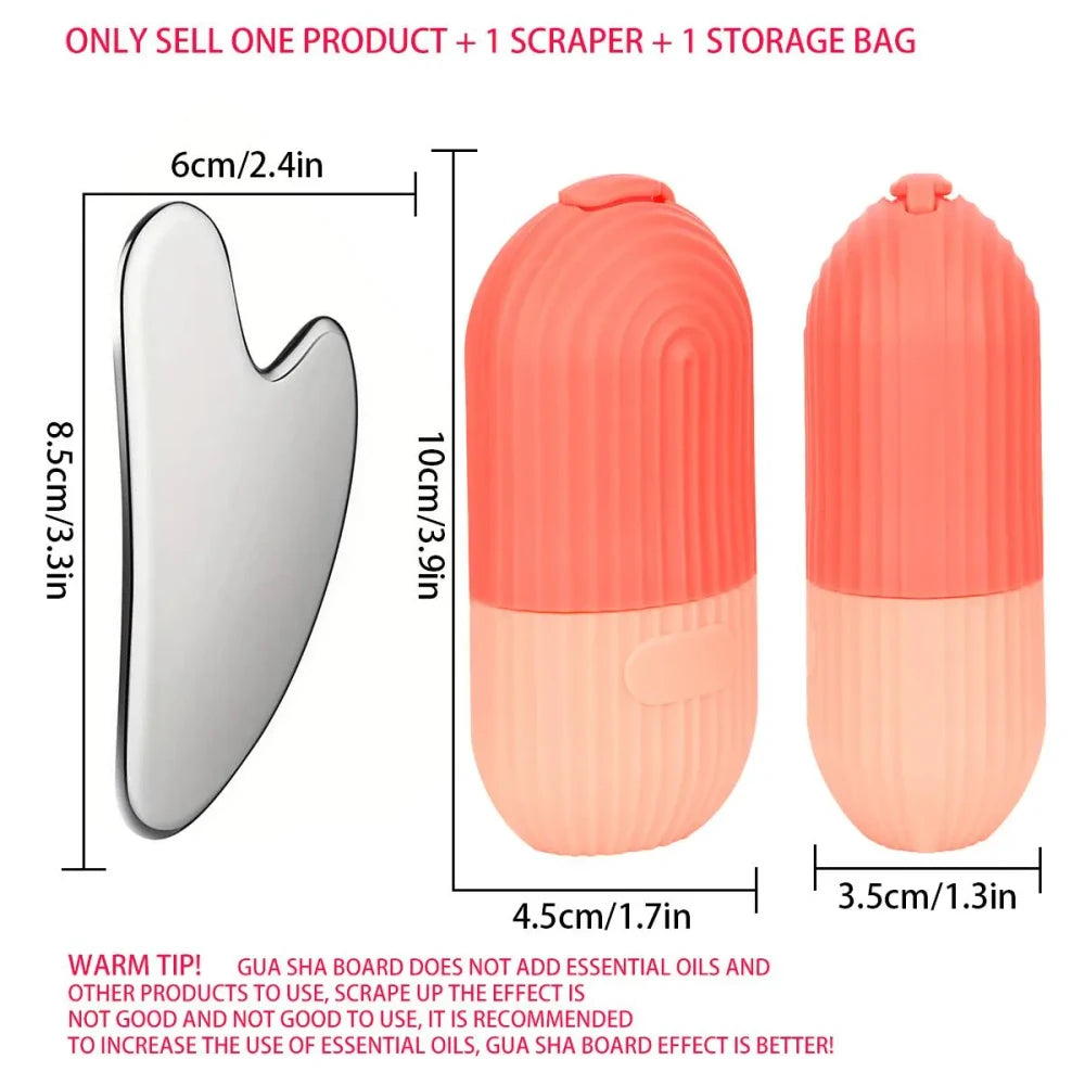 Silicone Ice Roller Gua Sha Set