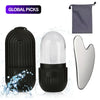 Silicone Ice Roller Gua Sha Set