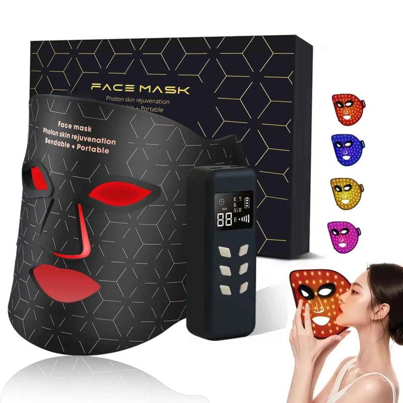 Portable LED Face Mask Light Therapy